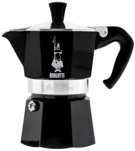 Bialetti moka express - percolator - 3 kops - aluminium - zwart