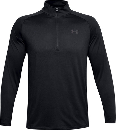 Under armour ua tech 2.0 1 2 zip-blk heren sporttrui - zwart - charcoal m