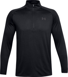 Under armour ua tech 2.0 1 2 zip-blk heren sporttrui - zwart - charcoal