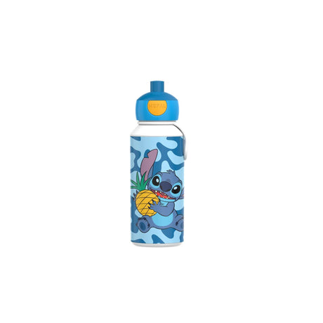 Mepal pop-up drinkfles campus - 400 ml - sluit goed af - drinkbeker voor kinderen - stitch