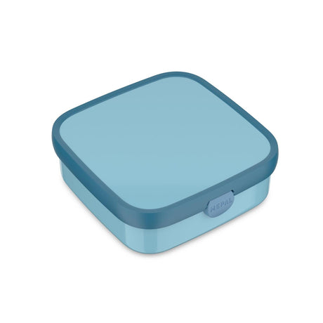 Mepal bento lunchbox groot campus - 1.25 l - inclusief 2 uitneembare lekdichte bentobakjes vorkje - cool blue