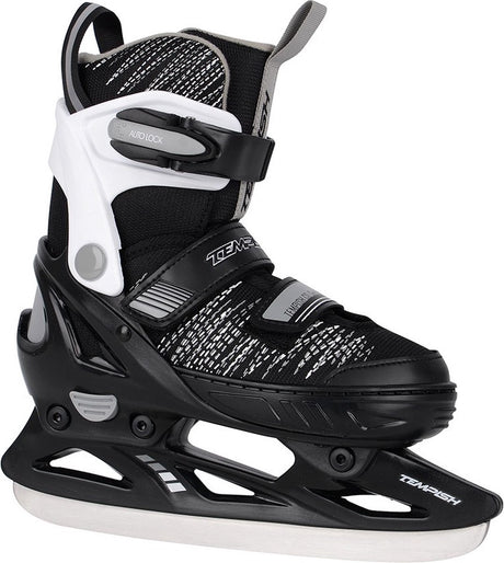 Tempish – gokid ice – ijshockeyschaatsen – schaatsen kinderen – zwart – lichtgewicht kids hockeyschaats verstelbare pasvorm – maat eu 29-32