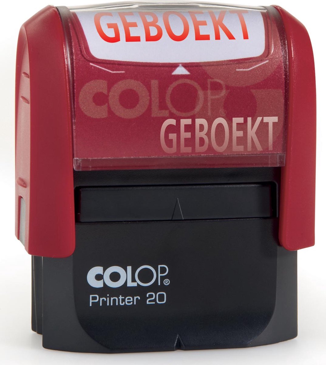 Colop formulestempel printer tekst: geboekt
