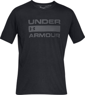 Under armour ua team issue wordmark ss heren sportshirt - zwart