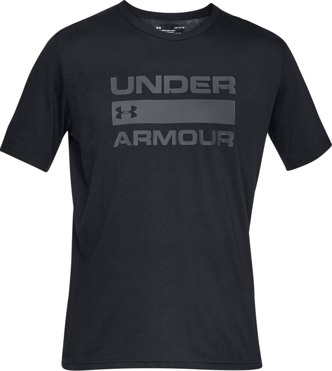 Under armour ua team issue wordmark ss heren sportshirt - zwart