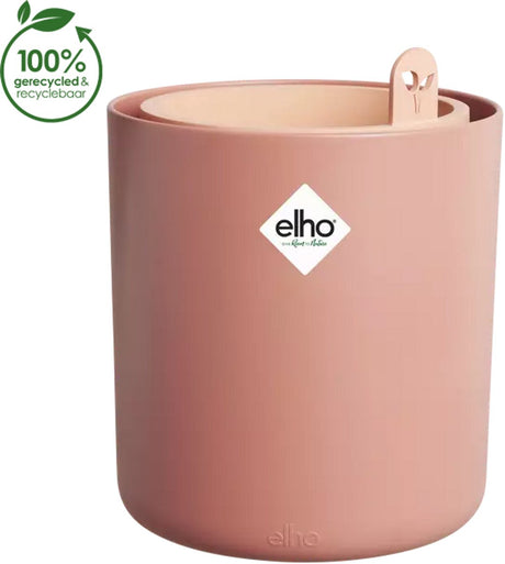 Elho bouncy basil 16 - kruiden kweken - bloempot van 100% gerecycled plastic - ø 16.5 x h 21.0 cm - toffee terra