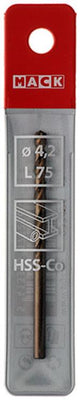 Mack 1018198 - metaalboor hss co5% din 338 ø 4,2 x 75 mm | 5 stuks