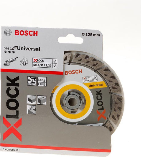 Bosch accessories 2608900670 expert multimaterial x-lock diamanten doorslijpschijf diameter 125 mm boordiameter 22.23 m