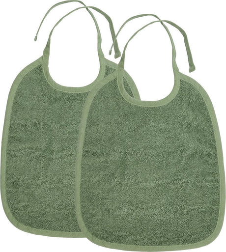 Meyco baby uni slab - 2-pack - badstof - forest green