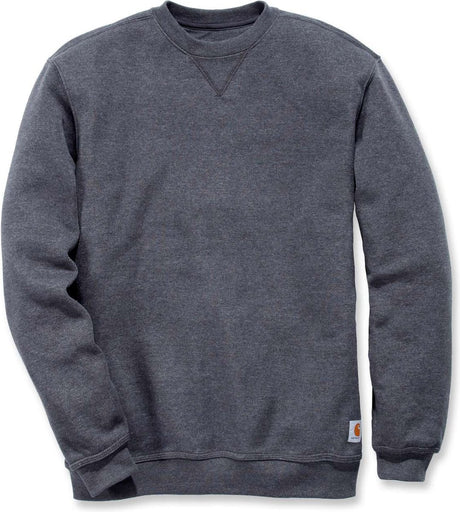 Carhartt k124 midweight crewneck sweatshirt - original fit - carbon heather - l (valt als maat xl)