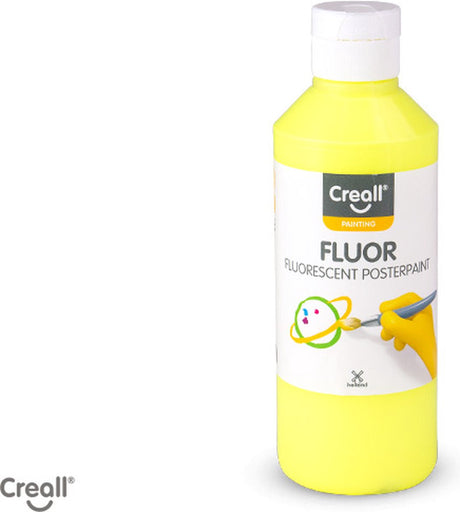 Creall fluorescerend gouache geel - uni