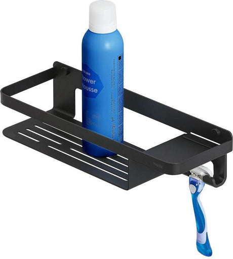 Tiger caddy - doucherek - douchemand met haak 32 cm - zwart