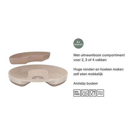 Mepal mio vakjesbord little dutch - magnetronbestendig - antislip - met uitneembaar compartiment - little farm