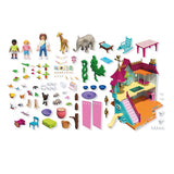 Playmobil animals friends levendig dierenhuis - 71853