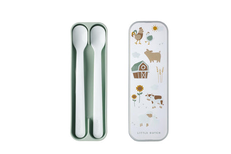 Mepal set babylepel mio 2 stuks - little farm 14,5cm