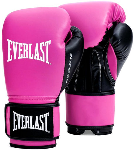 Everlast powerlock og training (kick)bokshandschoenen klittenband, roze zwart, 10-oz 10 oz