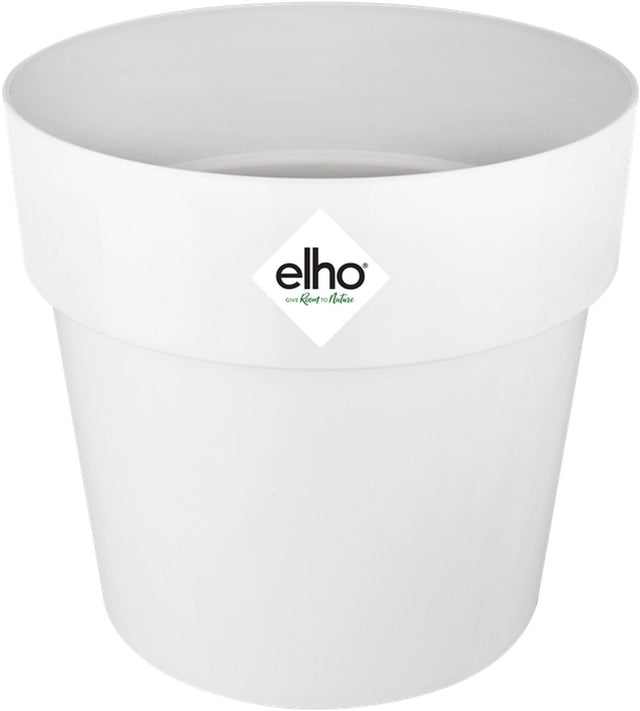 Elho b.for original rond 18 - bloempot voor binnen - 100% gerecycled plastic - ø 18.0 x h 16.5 cm - wit