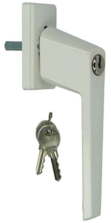 Yale 1019088 - 1 raamkruk met cilinderslot, wit | 2 stuks