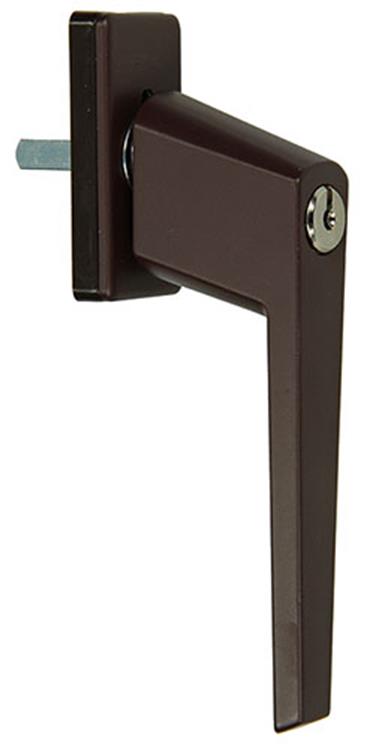 Yale 1019093 - 1 raamkruk met cilinderslot, bruin | 2 stuks