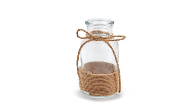 Rope jar ø6,5x12,5cm, neck ø3,3cm