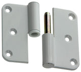 Yale 1019141 - 3 paumellen alu wit afger.hoekrechts 80x80mm | 2 stuks