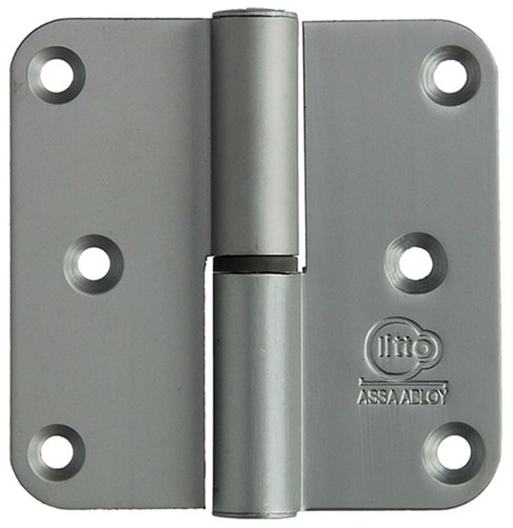 Yale 1019155 - 3 paumellen alu natuur afger. hoek rechts 80x80mm | 2 stuks