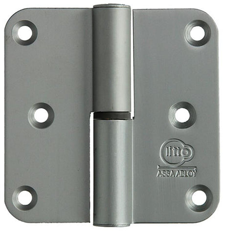 Yale 1019155 - 3 paumellen alu natuur afger. hoek rechts 80x80mm | 2 stuks