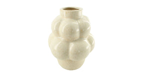 Vase ceramic 15.5x15.5x20cm off white