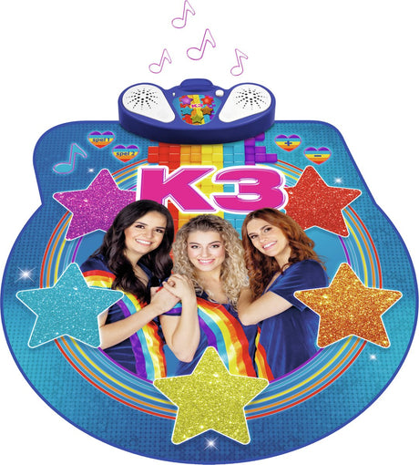K3 dansmat - met fragmenten van 4 liedjes - 2 leuke spelvarianten