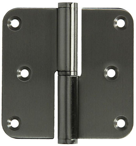 Yale 1019162 - 3 paumellen inox, afger.hoekenrechts 80x80mm | 5 stuks