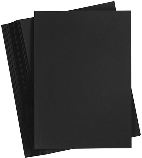 Creativ company karton - hobbykarton - zwart - diy - knutselen - a2 - 42x60cm - 200 grams - creotime - 100 vellen