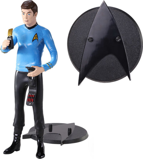 The noble collection star trek spock bendyfig figurine