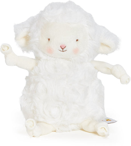 Bunnies by the bay roly poly kiddo knuffel - knuffeldier - geborduurde details - lammetje - 13 cm - wit