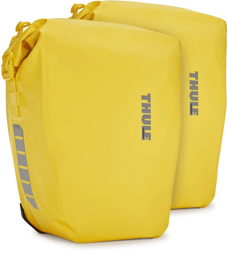 Thule shield fietstas - yellow - 25l inhoud - set van 2 stuks 50l inhoud totaal