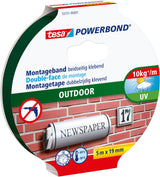 Tesa powerbond outdoor dubbelzijdig klevende montagetape, 5m:19mm