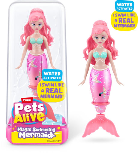 Pets alive zuru zeemeermin speelgoed zwemmende zeemeermin waterpret.