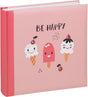 Walther fa-281-2 be happy - kinderalbum - formaat 26 x 25 cm - roze