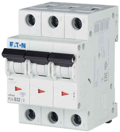 Eaton installatieautomaat 3p 32a - pl6-b32 3 - type b