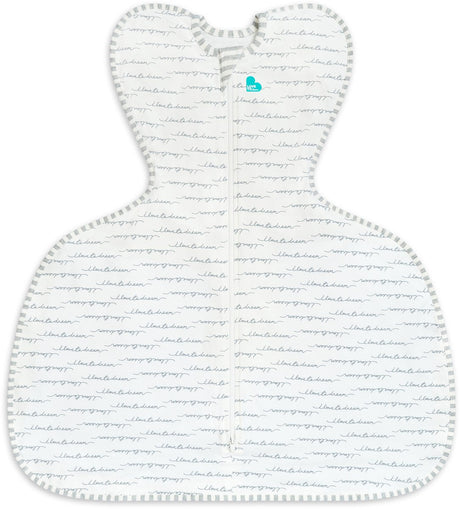 Love to dream ™ babyslaapzak swaddle up™ - inbakeren- spreidbroek heupdysplasie baby 3-6 maanden - 6-8,5 kg - all season - white