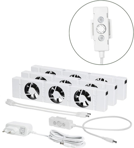 Speedcomfort radiator ventilator trio set - geschikt voor standaard, smalle en enkelplaats radiatoren en convectoren