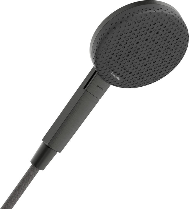Hansgrohe raindance alive select s - handdouche - select-knop bediening - 125mm maat - 3 straalfuncties - brushed black chrome