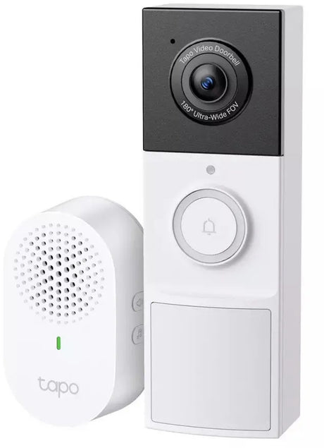 Tp-link tapo d210 draadloze video deurbel op batterij - inclusief chime gong - 2k video - zonder abonnement - ip65 - slimme deurbel