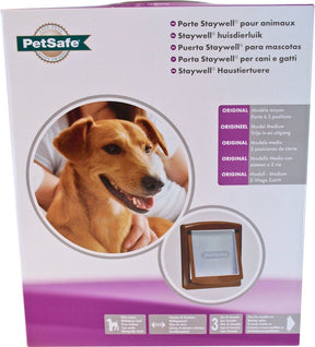 Petsafe hondenluik 755- medium - bruin tranparant