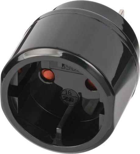 Brennenstuhl reisstekker reisadapter (reisstekkeradapter voor: usa, japan stopcontact en euro contourstekker) zwart