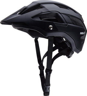 Agu trail - mtb helm - in-mould - 59-63cm - verstelbaar vizier - verlengde achterkant - 15 ventilatiegaten - direct dial systeem - en1078 - zwart
