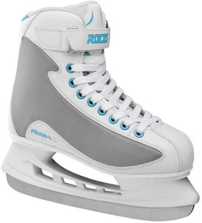 Roces - rsk 2 - ijshockeyschaatsen - schaatsen dames - wit blauw - stevige constructie rvs ijzer - maat eu 38
