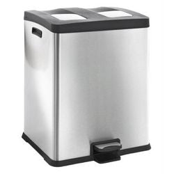 Eko pedaalemmer vepa bins rejoice 30+30l rvs
