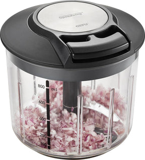 Gefu speedwing® multihakker – 800 ml – handmatig – inclusief meng- en kruidenmand