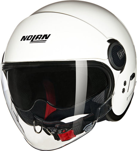 Nolan n21 visor 06 classico 305 wit metal jethelm - maat xl - helm xl