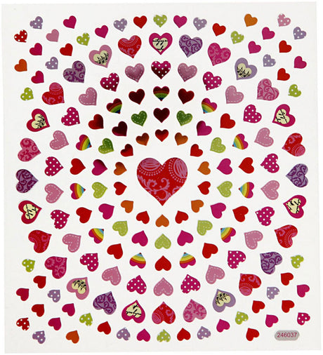 Creativ company stickers kleine harten, 1 vel